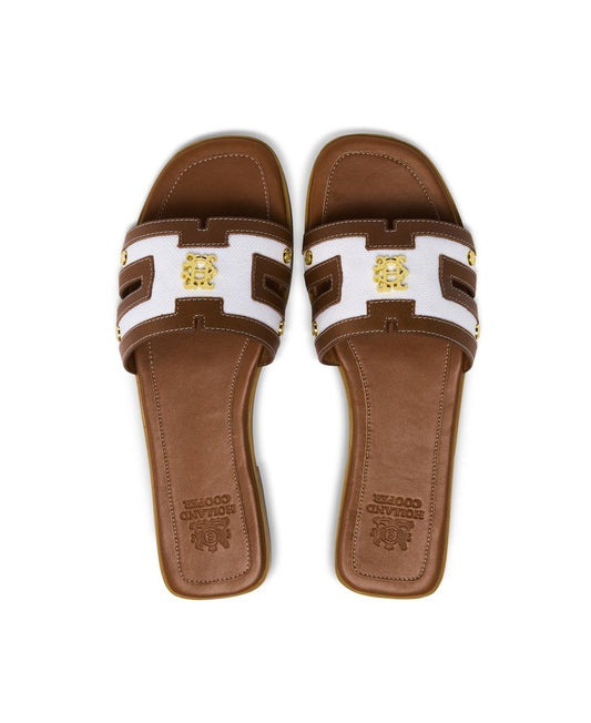 Heraldic Monogram Slides - Natural Tan