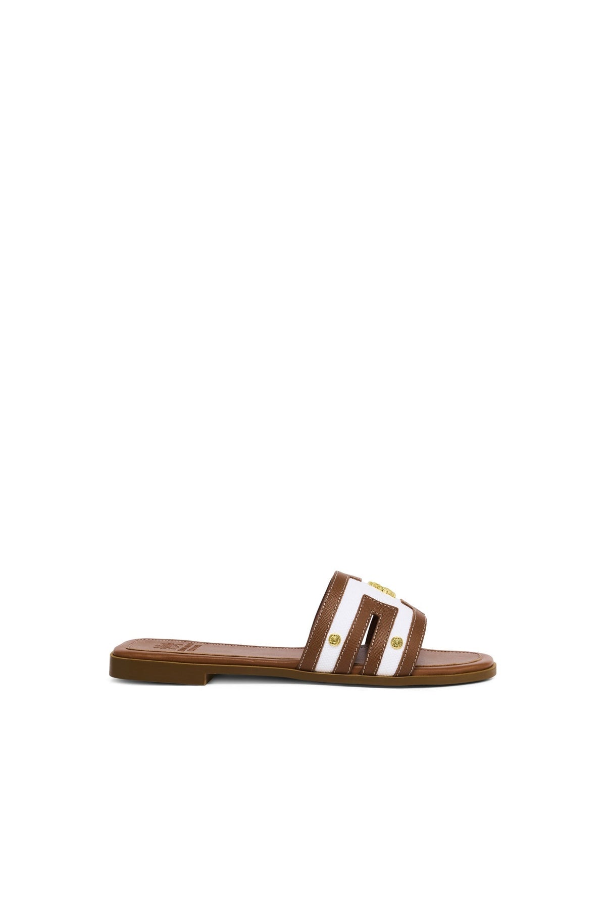 Heraldic Monogram Slides - Natural Tan