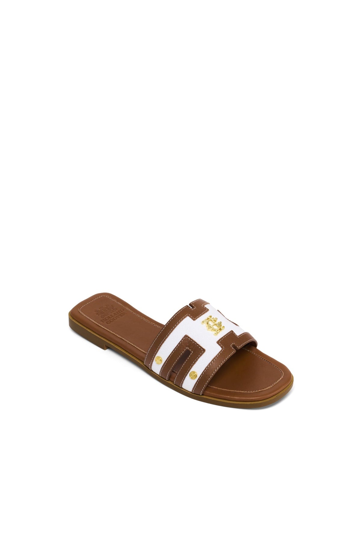 Heraldic Monogram Slides - Natural Tan