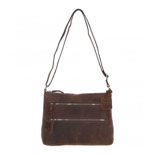 Vintage Ashwood Leather Handbag Mud/brown: Bewdley