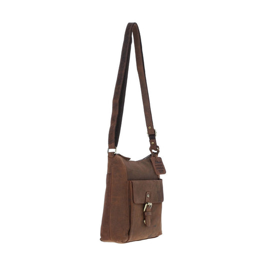 Vintage Equestrian Leather Handbag Mud/brown: Worcester
