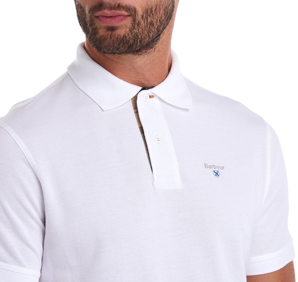 Tartan Pique Polo Top