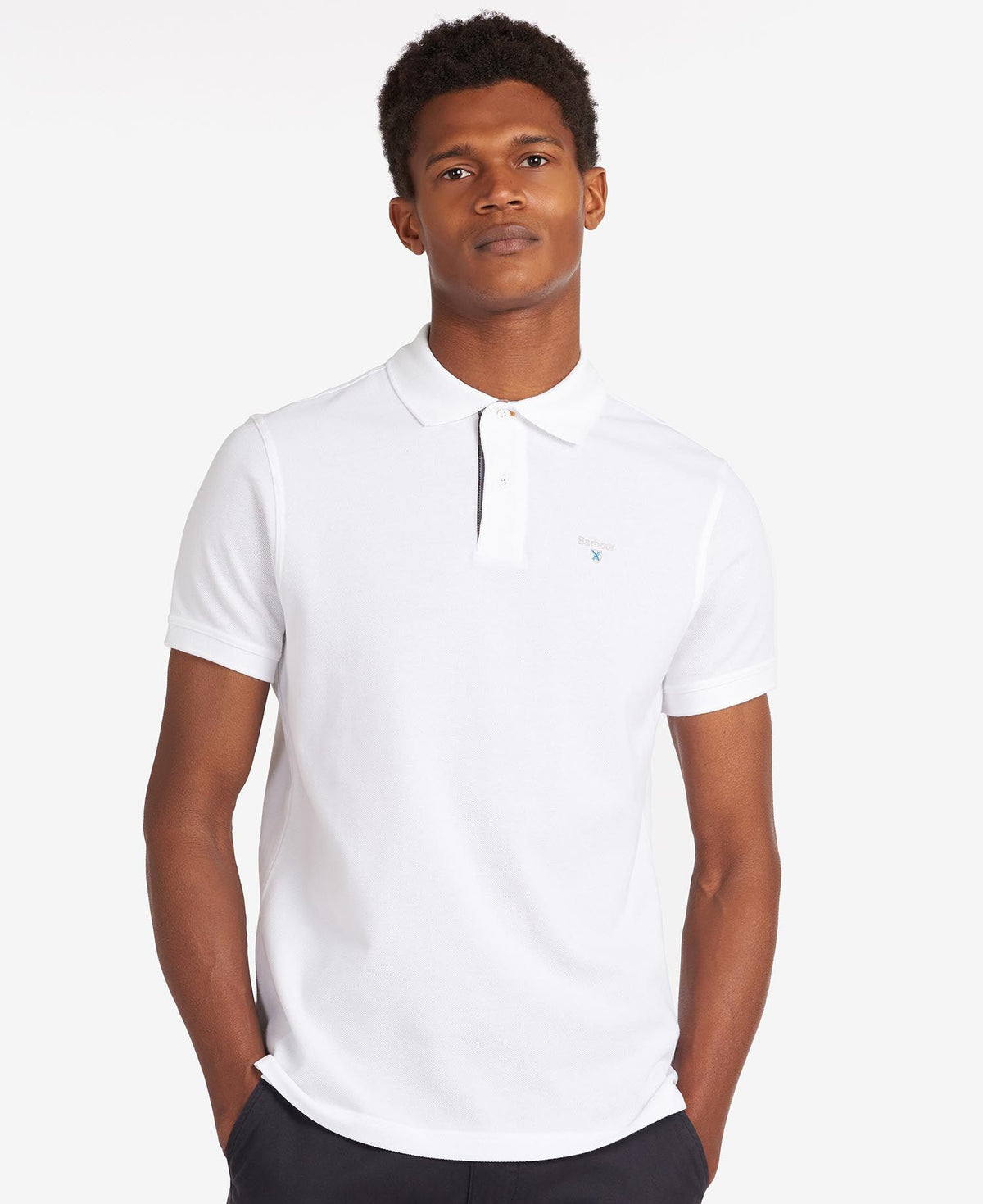 Tartan Pique Polo Top