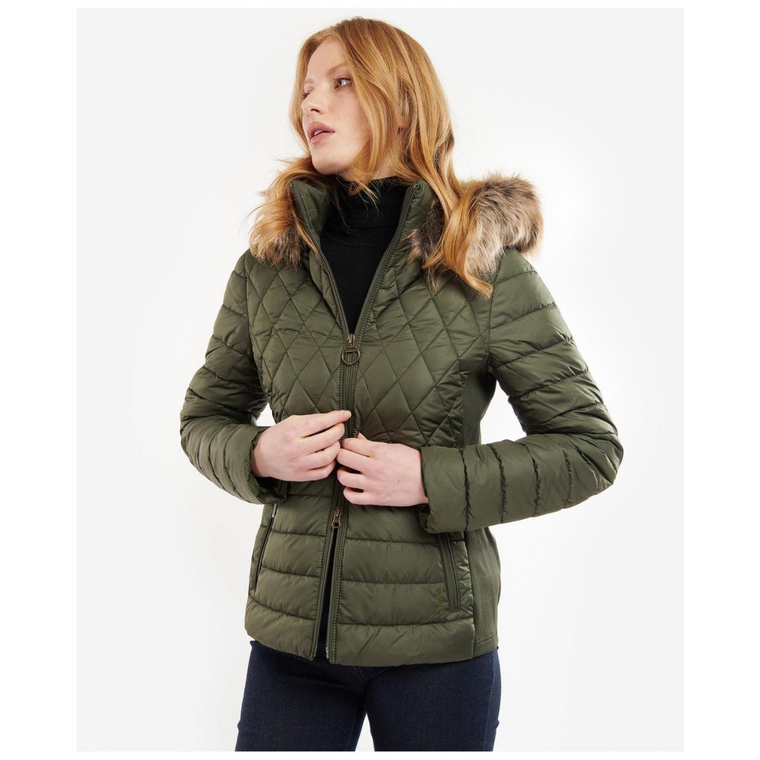 Barbour backstay quilted sales jacket