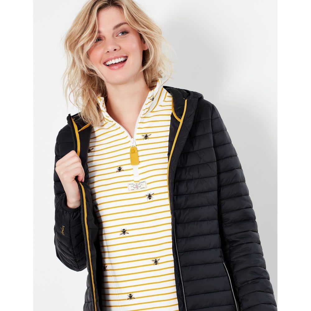 Joules Snug Long Packable Showerproof Coat 215968