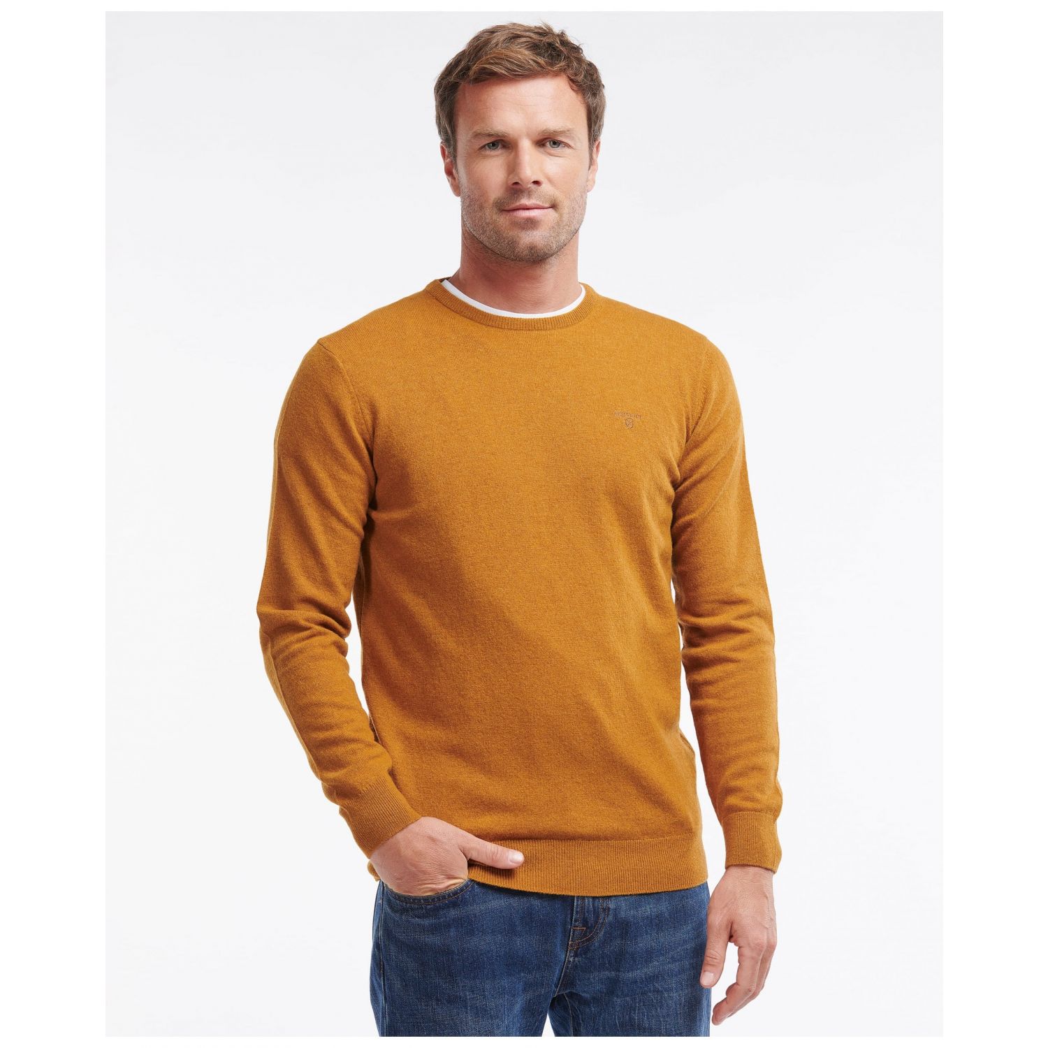 Barbour Essential Lambswool Crew Neck Jumper MKN0345