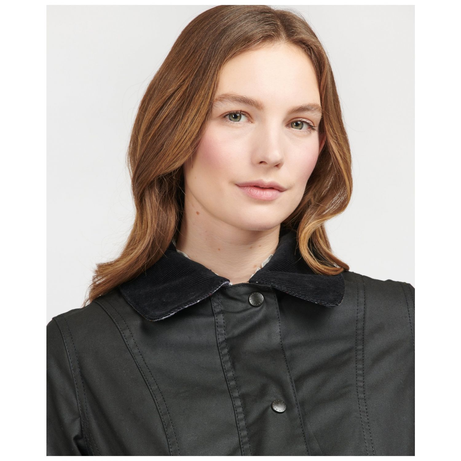 Barbour Womens Belsay Black Wax Jacket Lwx0458