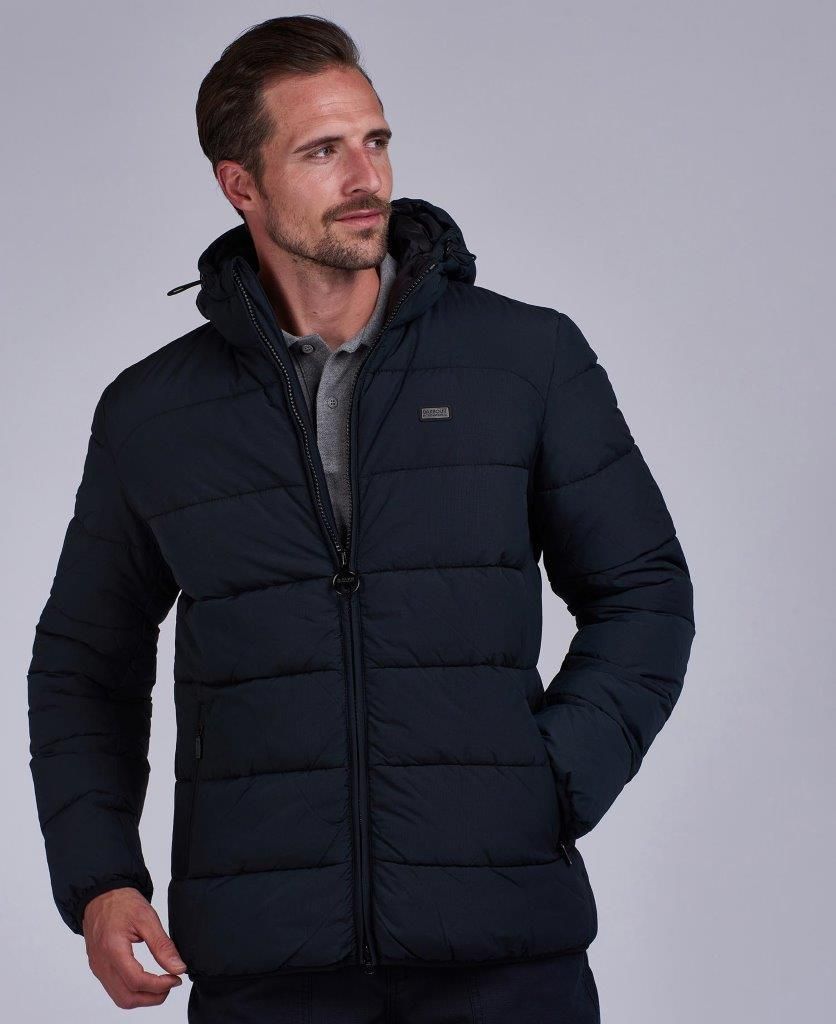 barbour international quilted court jacket