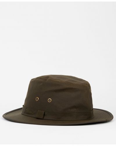 Barbour Dawson Wax Safari Hat MHA0733