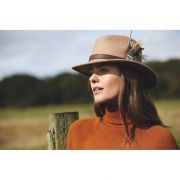 The Suffolk Fedora (Guinea & Pheasant Feather)