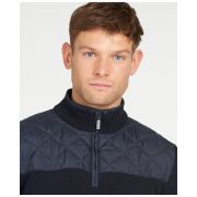 Essential Diamond Quilt Half Zip Sweatshirt