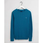 Cotton Cable Crew Neck Jumper