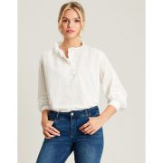 Melanie Cotton Voile Frill Blouse