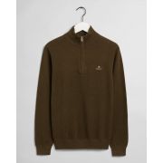 Cotton Pique Half Zip Jumper