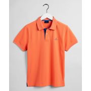 Contrast Collar Pique Polo Shirt