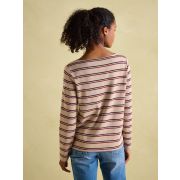 New Harbour Striped Boat Neck Breton Top