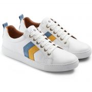 Womens Alexandra White Leather Trainer