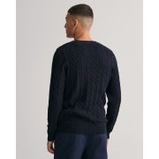 Cotton Cable Knit Crew Neck Sweater