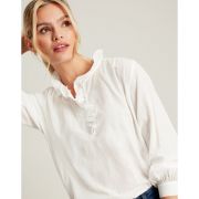 Melanie Cotton Voile Frill Blouse