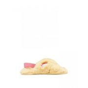 Kora Faux Fur Cross Strap Slippers