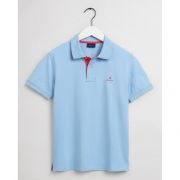 Contrast Collar Pique Polo Shirt