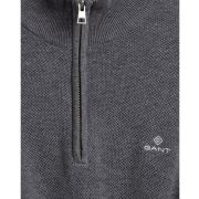 Cotton Pique Half Zip Jumper