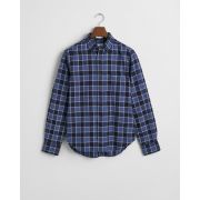 Regular Fit Checked Herringbone Shirt