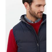 Loche Wide Barrel Gilet With Contrast Lining