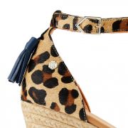 Monaco Haircalf Wedge Espadrille