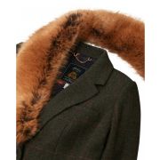 Langley Longline Coat With Faux fur Trim