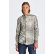 Regular Micro Tartan Flannel Shirt