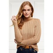 Seattle Roll Neck Cable Knit