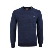 2-Tone Knit Crew Neck Jumper