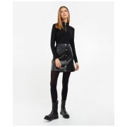 Napier Faux Leather Skirt