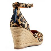 Monaco Haircalf Wedge Espadrille