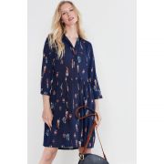 Karis Concealed Placket Shirt Dress