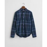 Regular Fit Garment-Dyed Checked Shirt