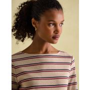 New Harbour Striped Boat Neck Breton Top