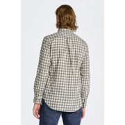 Regular Micro Tartan Flannel Shirt