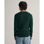 Cotton Cable Knit Crew Neck Sweater