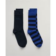 2-Pack Barstripe & Solid Socks