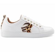 Womens Alexandra White Leather Trainer