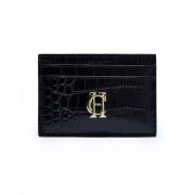 Chelsea Card Holder - Black Croc