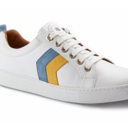 Womens Alexandra White Leather Trainer