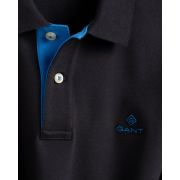 Contrast Collar Pique Polo Shirt