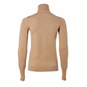 Buttoned Knit Roll Neck