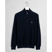 Cotton Pique Half Zip Jumper