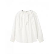 Melanie Cotton Voile Frill Blouse