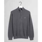 Cotton Pique Half Zip Jumper