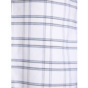 Welford White Cotton Check Shirt